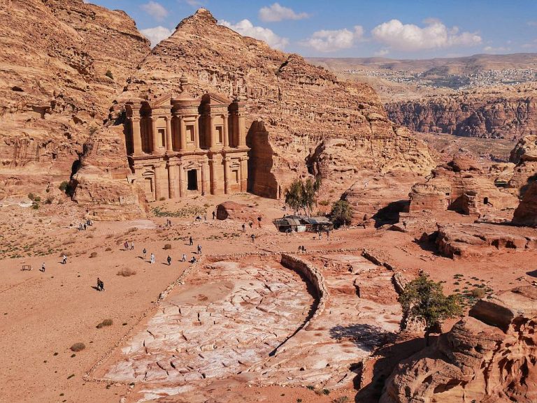 Antike Ruinen in Petra, Jordanien
