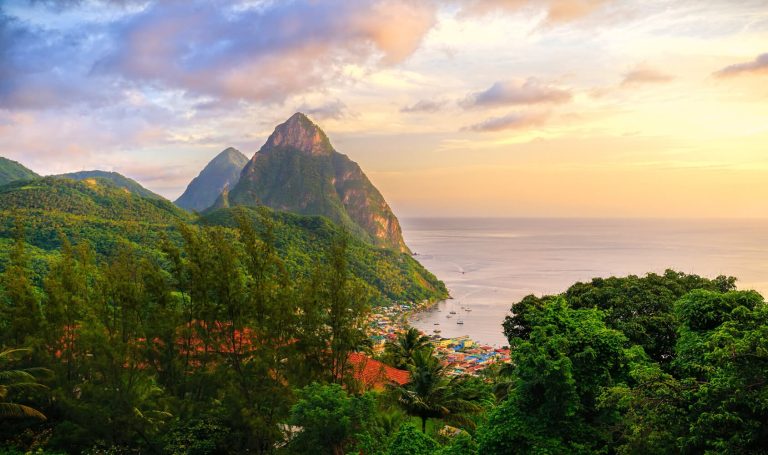 Pitons auf der Insel St. Lucia